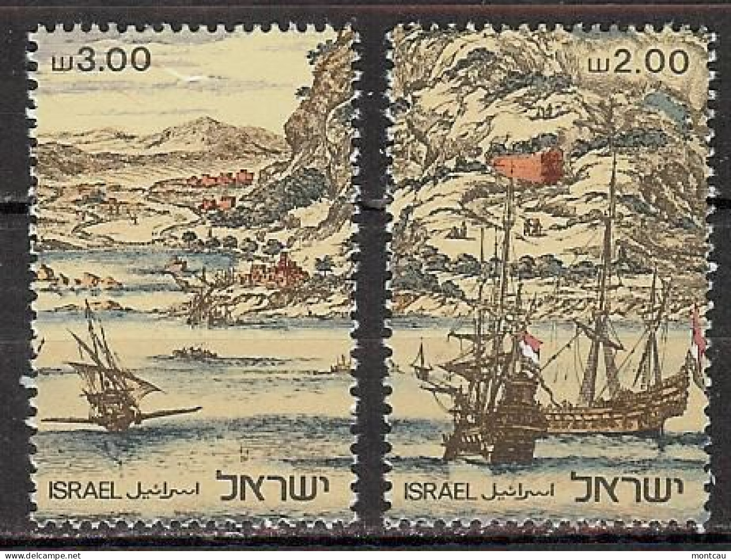 Israel 1980.  Expo Haifa-80 Mi 827-28  (**) - Ongebruikt (met Tabs)