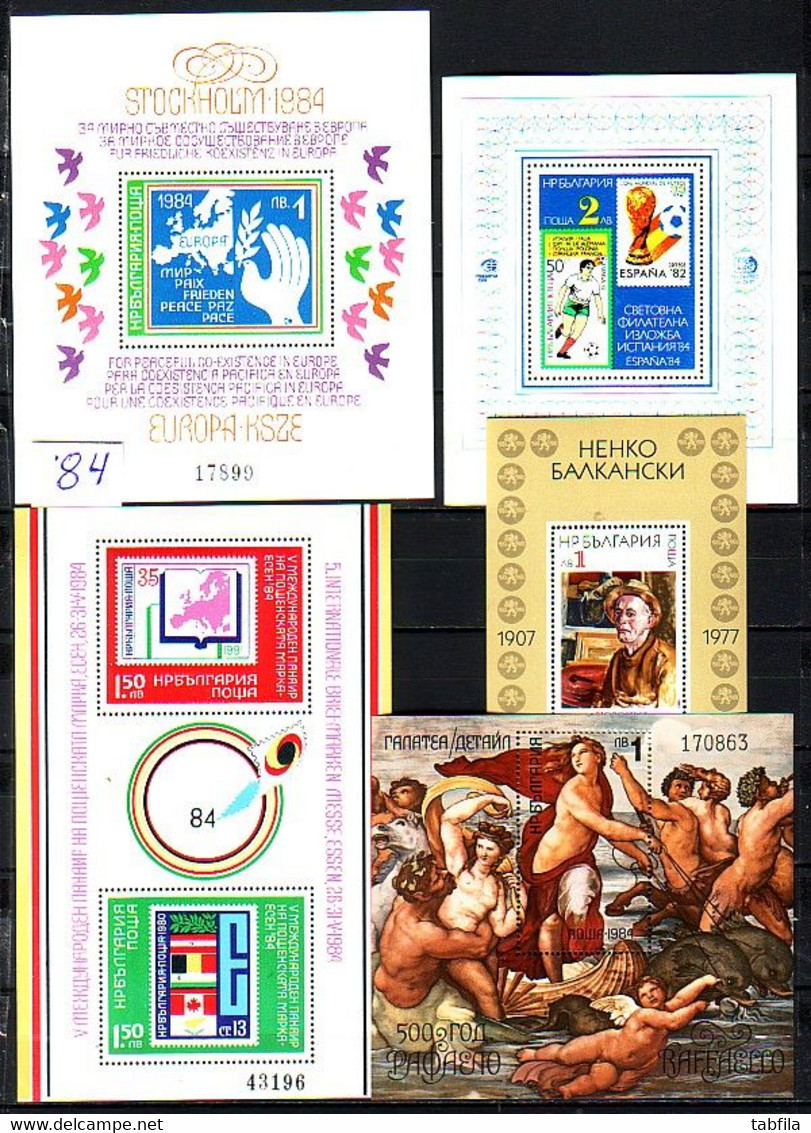 BULGARIA - 1984 - Full Comp.** Mi 3241/3329 + 11Bl - 139/149 - Komplette Jahrgänge