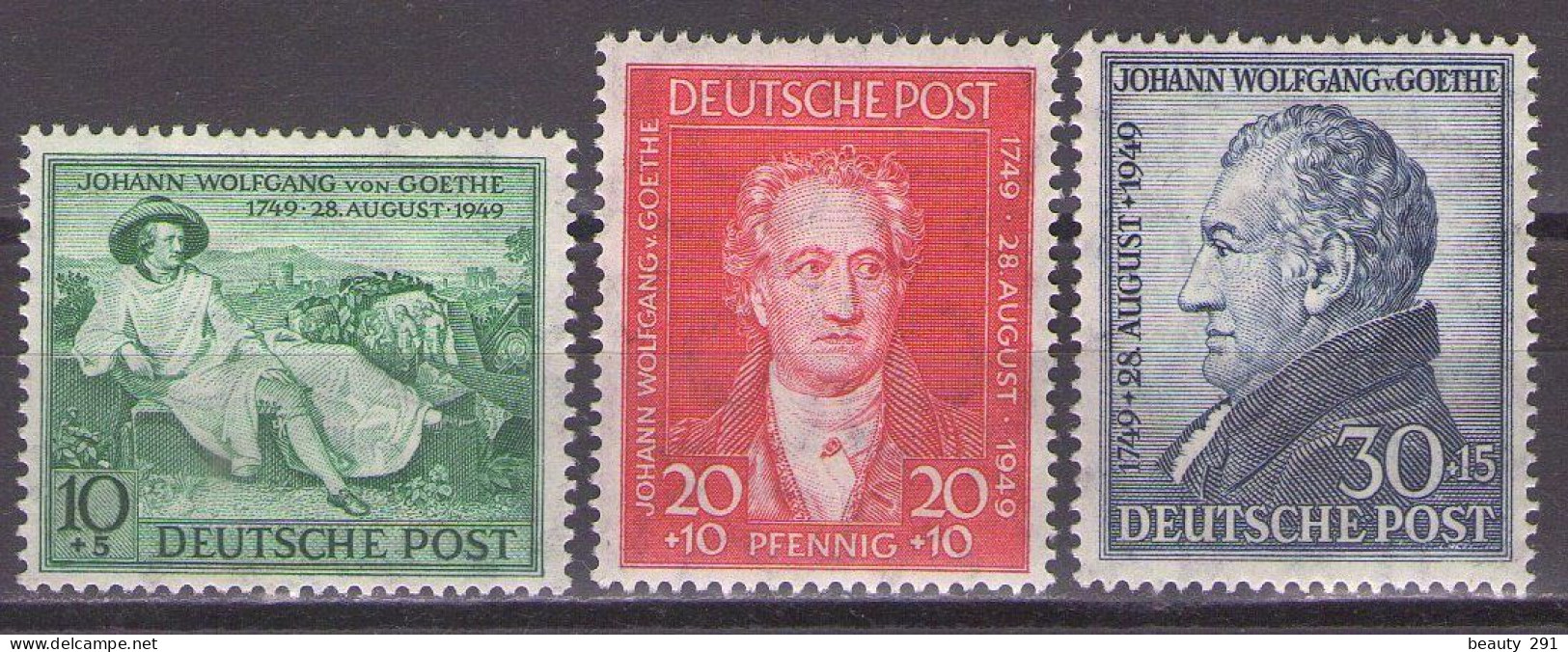 Germany Deutschland Alliierte Besetzung Bizone Amerikanisch-Britische Zone 1949 Mi 108-110 - MH*VF - Mint