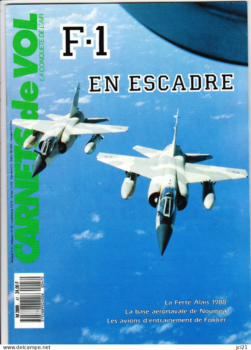 CARNET DE VOL N° 47 De Août 1988 _rl196 - Aviation