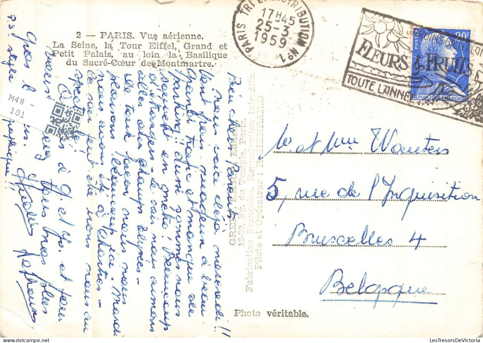 FRANCE - Paris - Vue Aérienne De La Ville - Carte Postale - Cartas Panorámicas