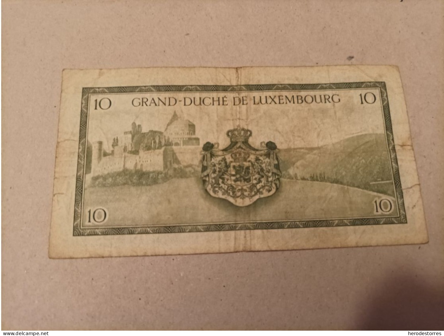 Billete Luxemburgo, 10 Francs, Año 1948 - Luxembourg