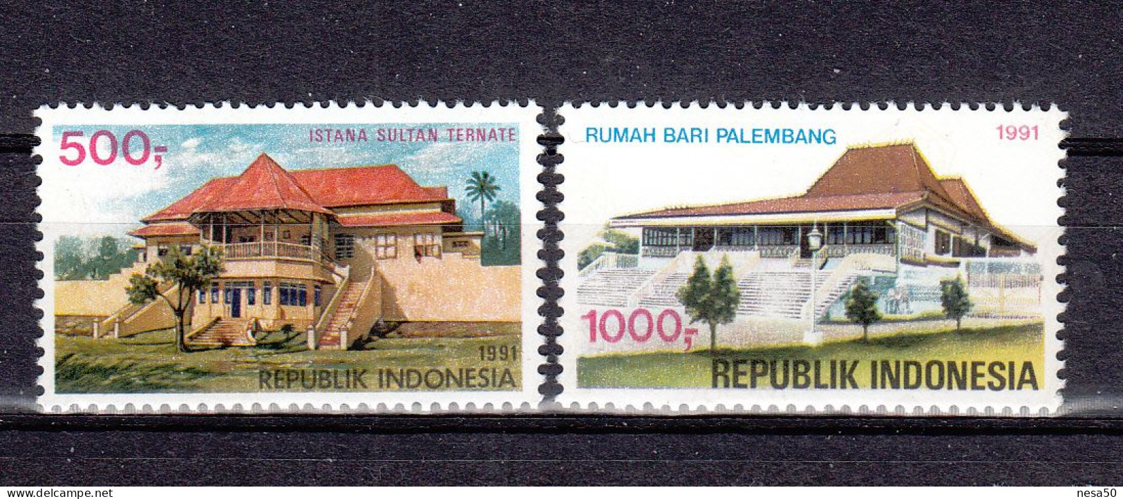Indonesië 1991 Mi Nr 1377 - 1378, Toerisme - Indonesië