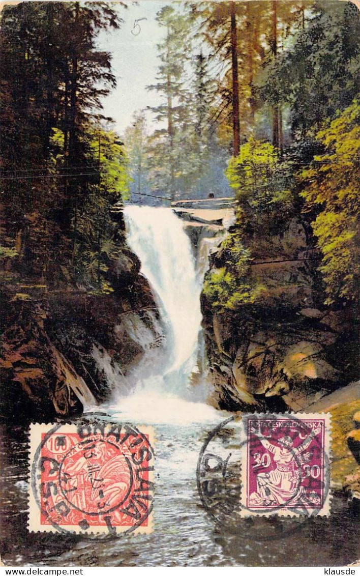 Piechowice Kiesewald Riesengebirge Schlesien, Kochelfall Gel.1923 - Böhmen Und Mähren