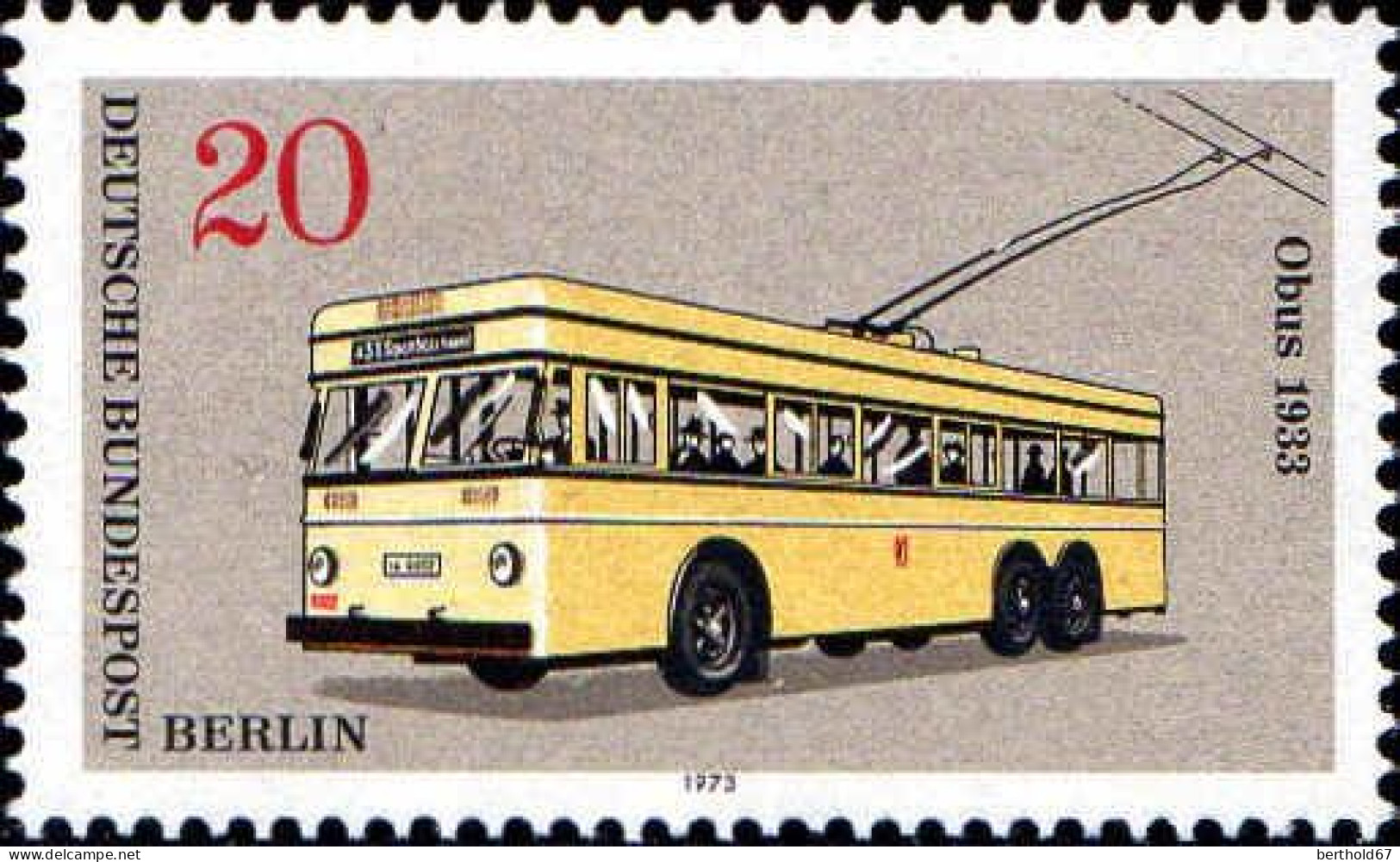 Berlin Poste N** Yv:420/422 Transport En Commun Berlinois (Thème) - Bus