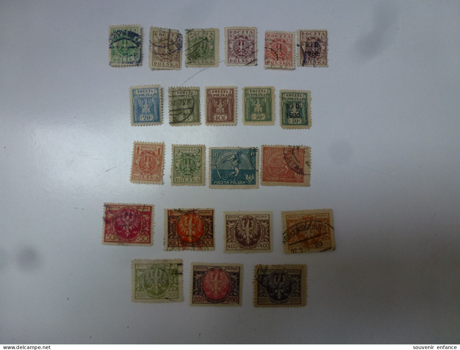 Lot De Timbres 1920 1930 Timbre De Service  Avec Charnière Pologne - Gebraucht