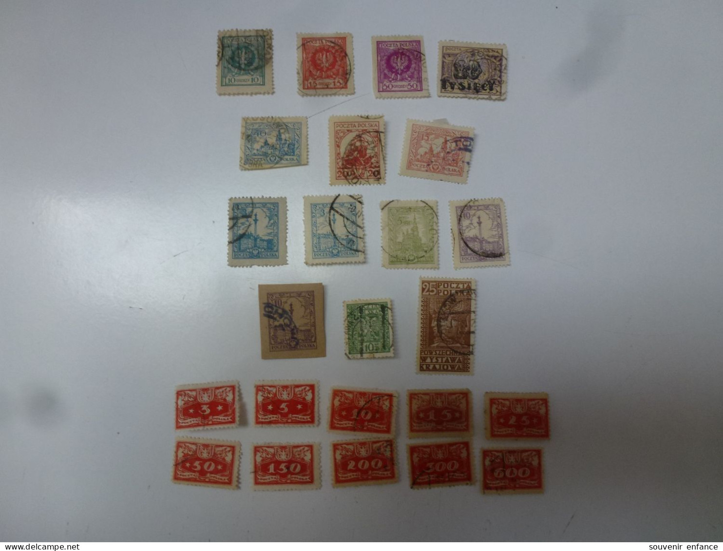 Lot De Timbres 1920 1930 Timbre De Service  Avec Charnière Pologne - Gebraucht