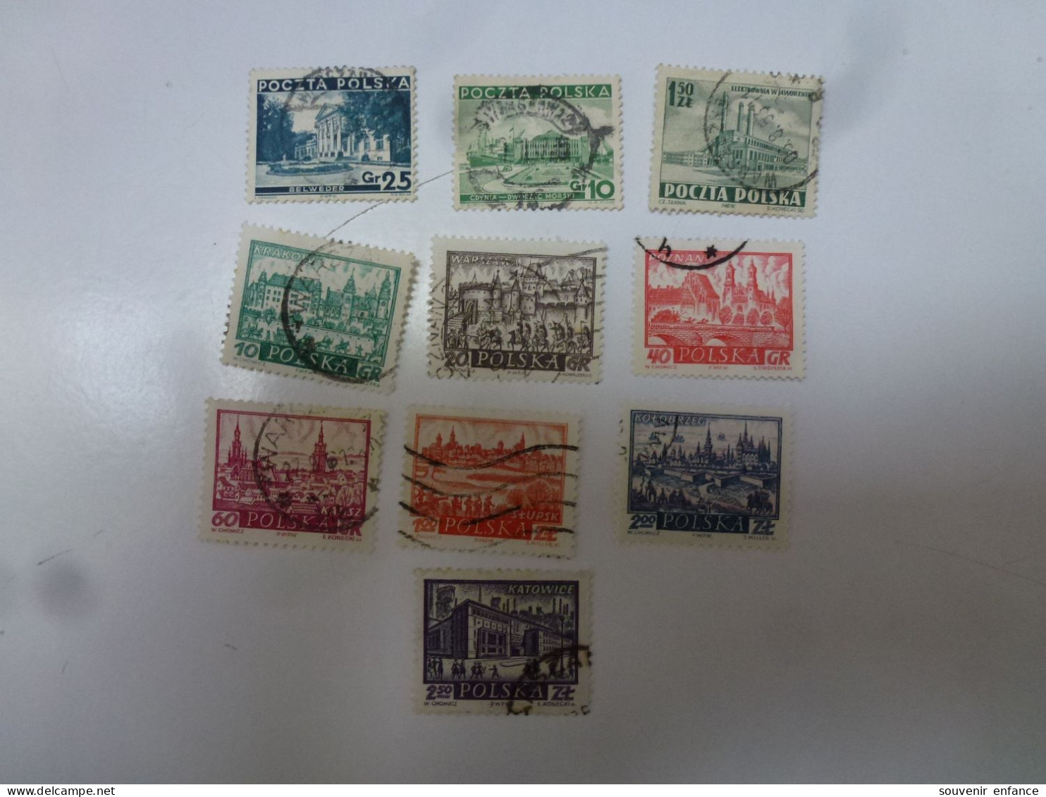 Lot De Timbres 1920 1930 Timbre De Service  Avec Charnière Pologne - Gebraucht