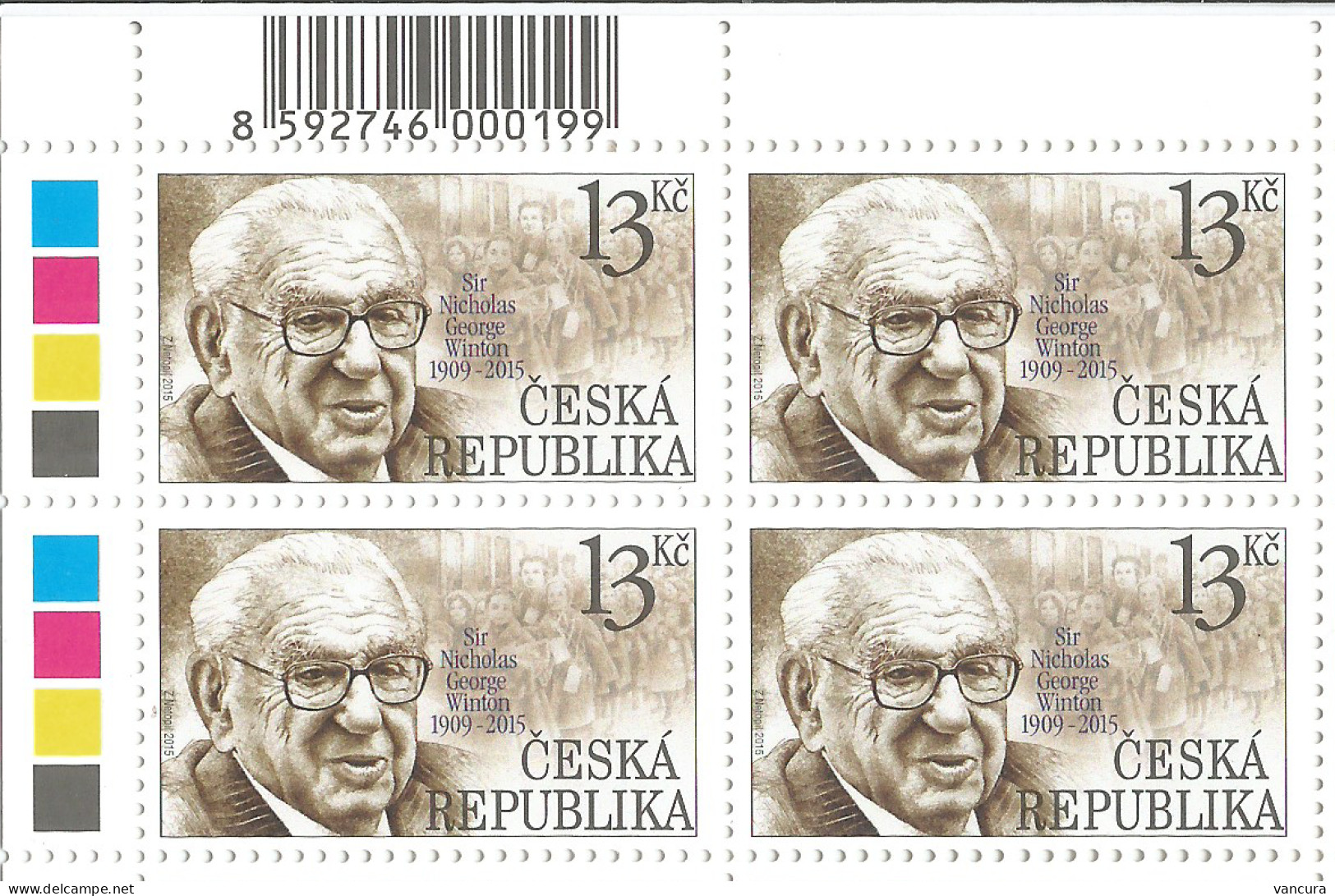 ** 860 Czech Republic Tribute To Sir Nicolas 2015 - Nuevos