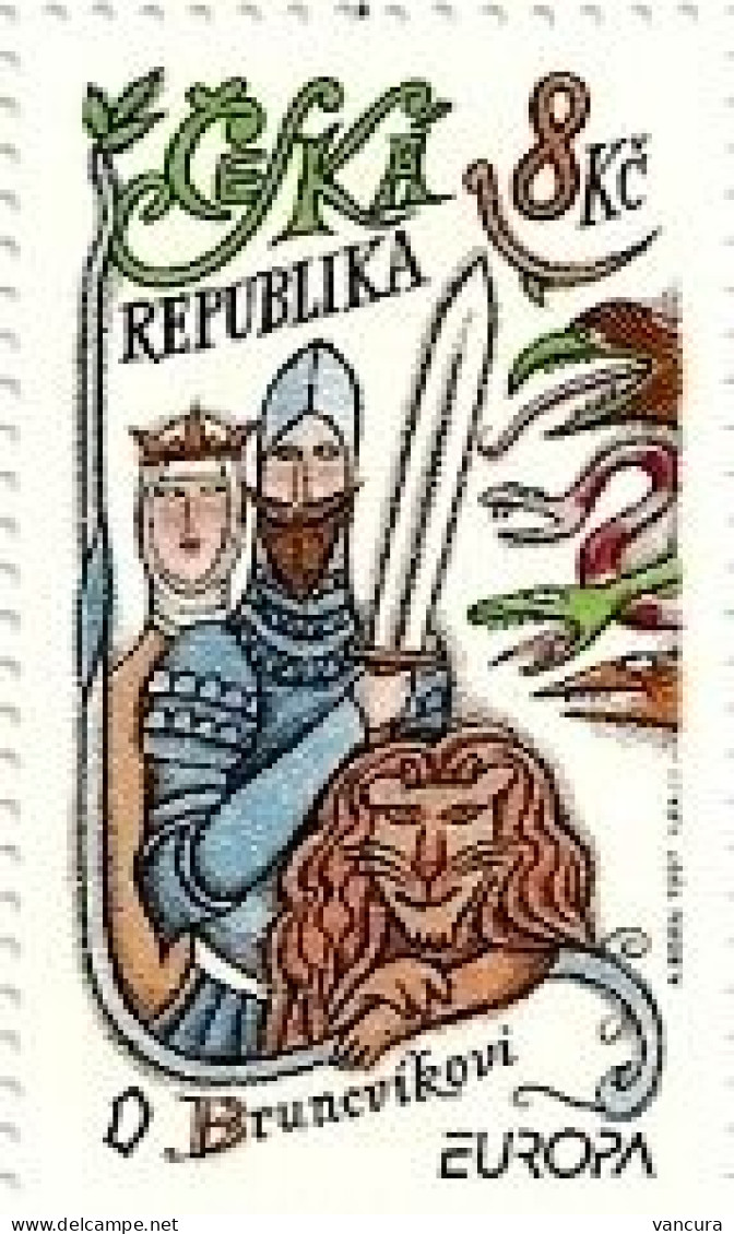 **144-5 Czech Republic - EUROPA CEPT 1997 Legend Of Bruncvik And His Lion (Braunsweig) Legend Of Zito Sorcerer - 1997