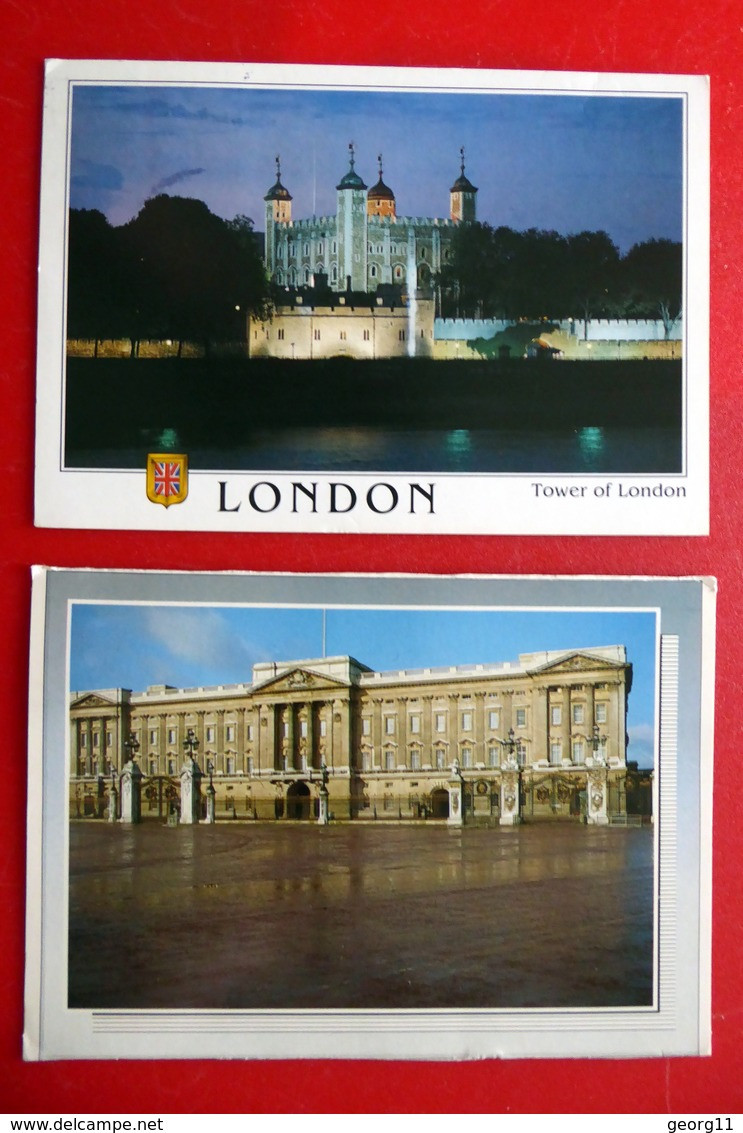 2 X London - Tower Bridge - Buckingham Palace - England Großbritannien - Gelaufen - Tower Of London