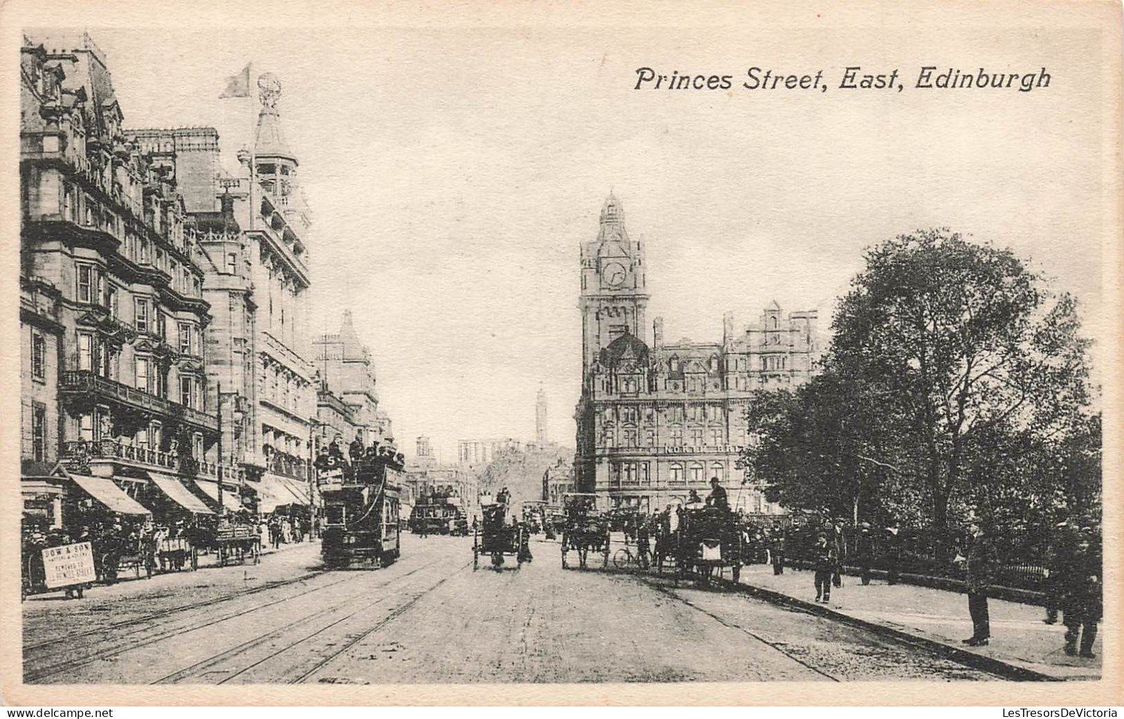 ROYAUME-UNI - Princes Street - East - Edinburgh - Vue Générale - Animé - Carte Postale Ancienne - Midlothian/ Edinburgh
