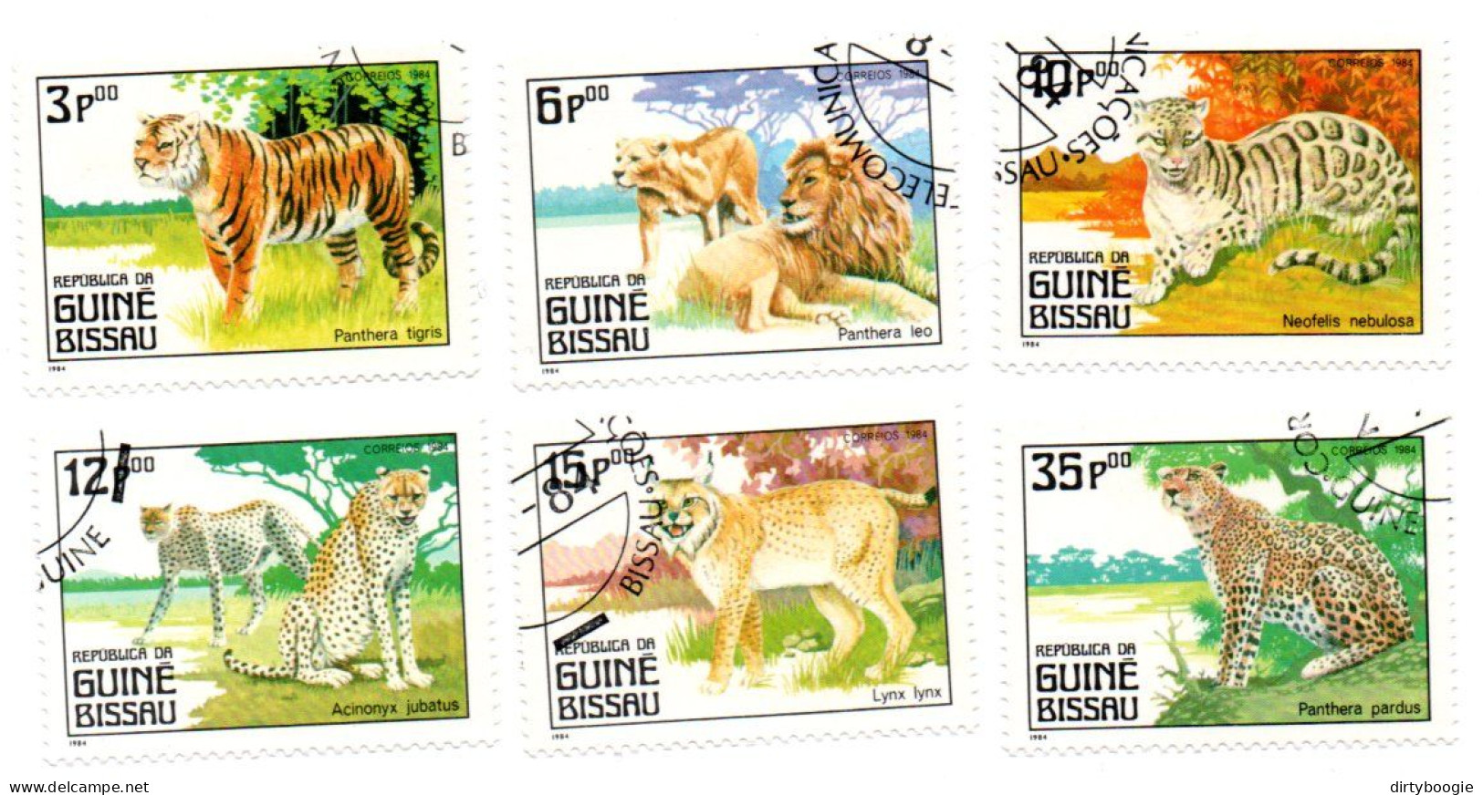 Série De 6 Timbres - Félins - Guinée Bissau - Guinea-Bissau