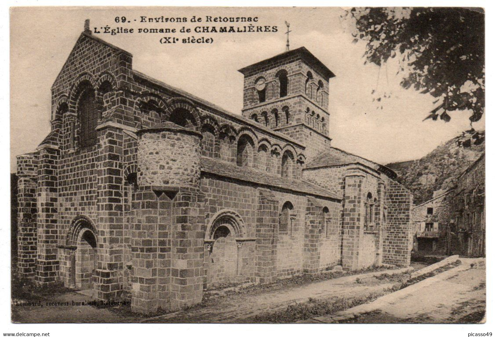 Haute Loire , L'église Romane De Chamalière - Retournac
