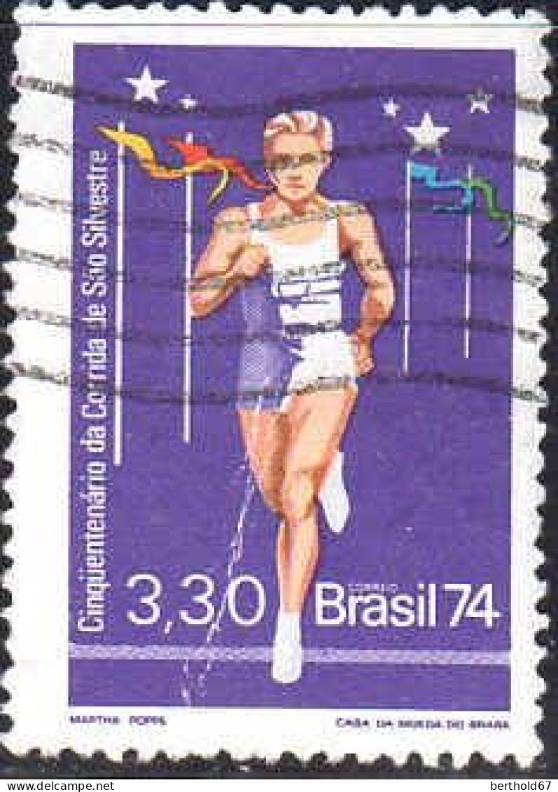 Brésil Poste Obl Yv:1133 Mi:1466 Corrida De Sao Silvestre (Lign.Ondulées) - Used Stamps