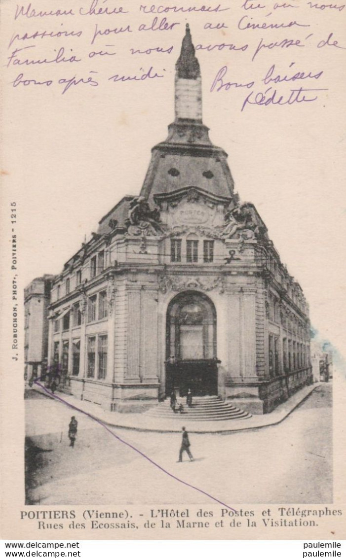 CPA  -41   -  H 233 - BLOIS    PONT     - PANORAMA VERS LA CATHEDRALE - Postal Services