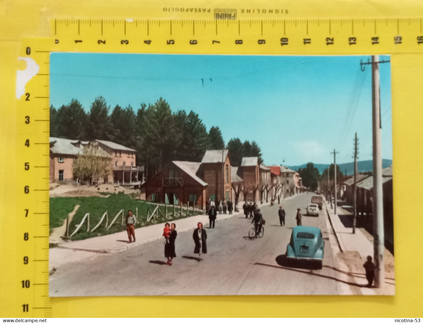 CT-05778- BELLEZZE DI CALABRIA-SILA-CAMIGLIATELLO SILANO (COSENZA) M.1400 ANIMATA AUTO EPOCA BICICLETTA - Andere & Zonder Classificatie