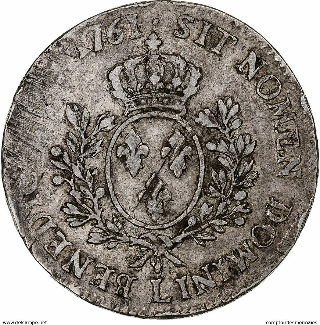 France, Louis XV, Ecu, 1761, Bayonne, Argent, TB+, Gadoury:322 - 1715-1774 Louis  XV The Well-Beloved