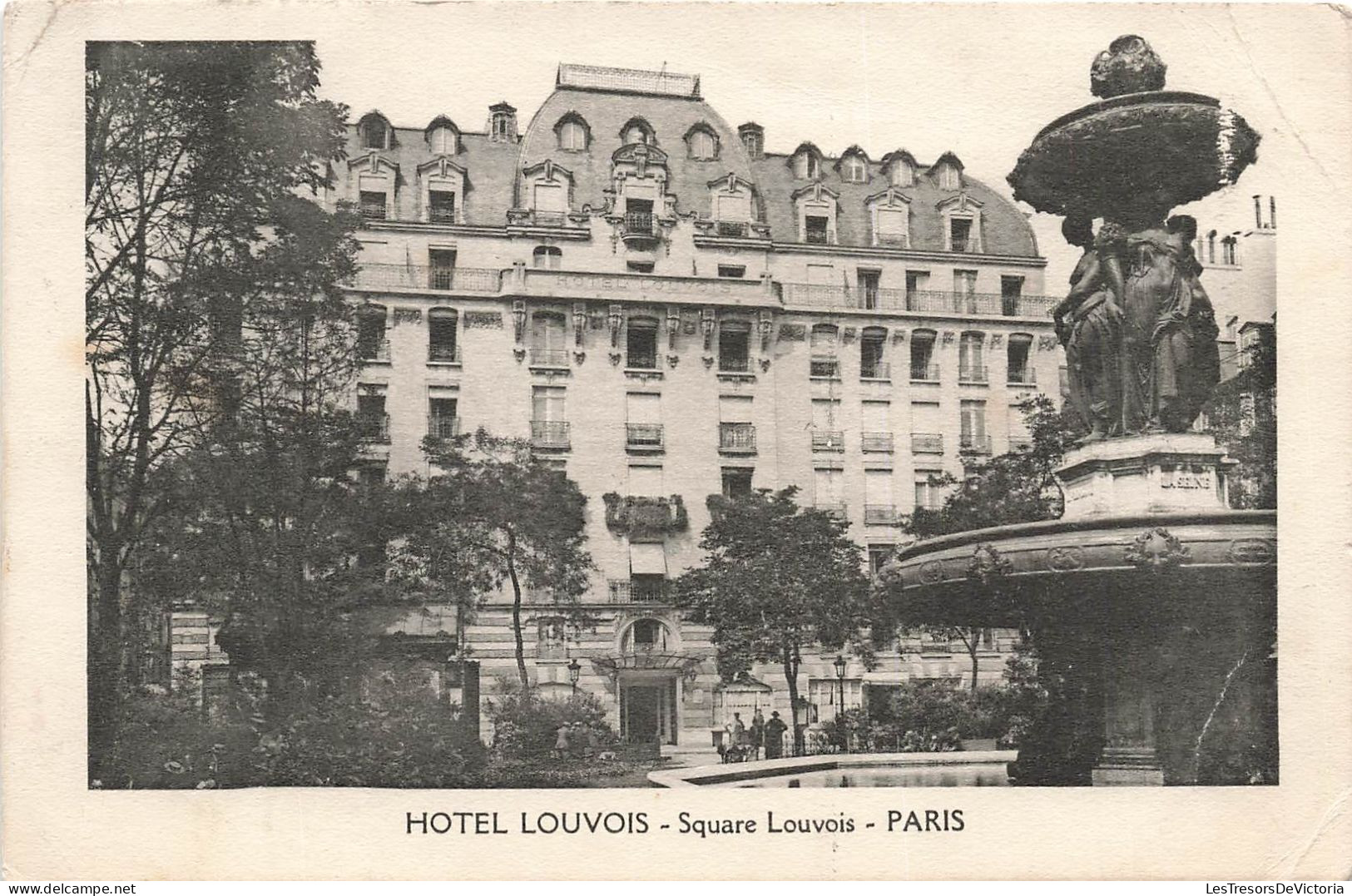 FRANCE - Hôtel Louvois - Square Louvois - Paris - Vue Générale - Vue De L'extérieur - Carte Postale Ancienne - Cafés, Hotels, Restaurants