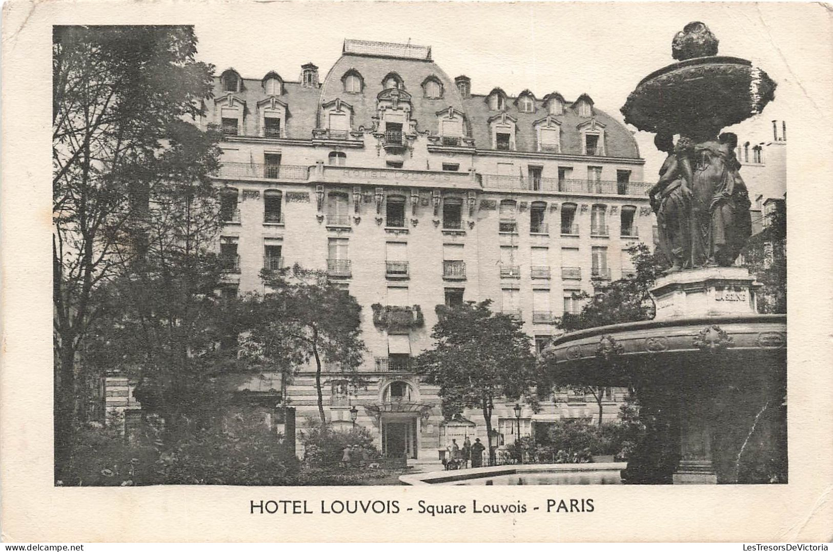 FRANCE - Hôtel Louvois - Square Louvois - Paris - Vue Générale - Vue De L'extérieur - Carte Postale Ancienne - Cafés, Hoteles, Restaurantes