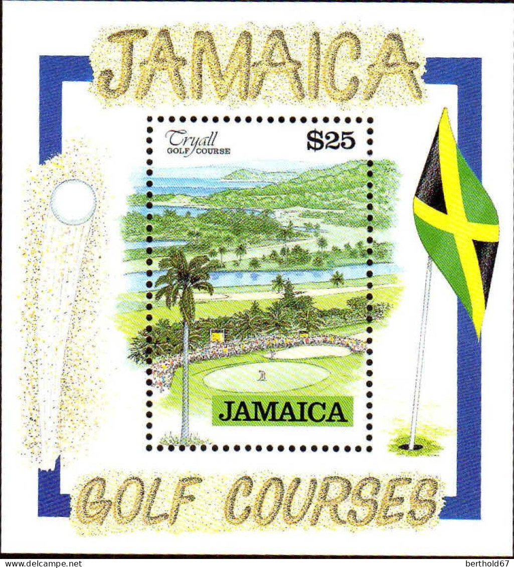 Jamaique Bloc N** Yv:34 Mi:39 Golf Courses - Jamaica (1962-...)
