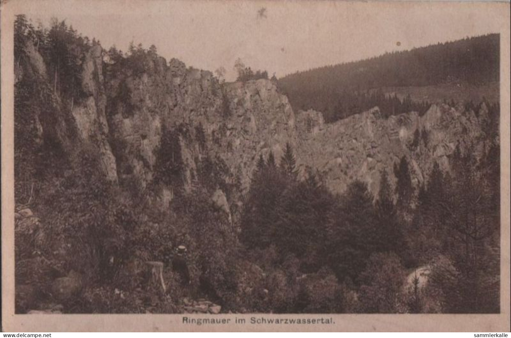 57580 - Zöblitz - Ringmauer Im Schwarzwassertal - Ca. 1940 - Zoeblitz