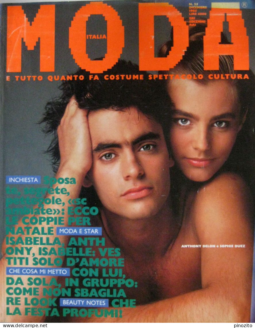 MODA 25 1985 Anthony Delon Sophie Duez Brigitte Nielsen Isabella Rossellini Isabelle Adjani Christopher Lambert - Fashion