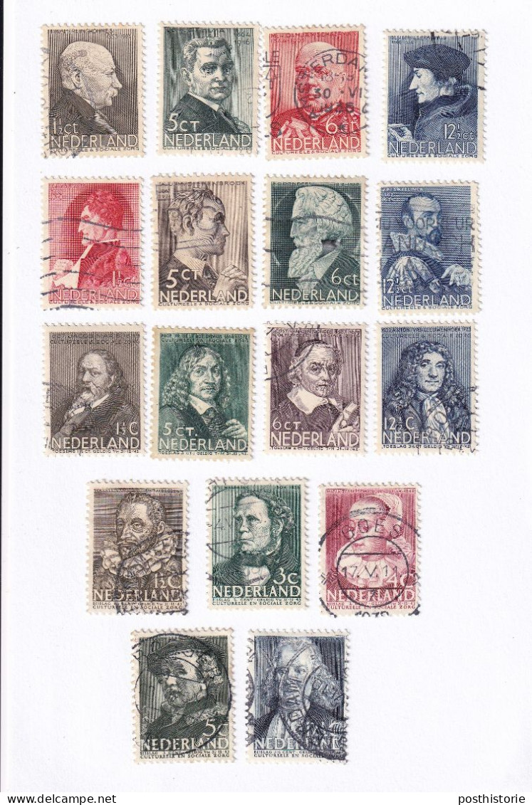 Zomerzegels 1935  1936  1937  En 1938 (4 Jaar Compleet) - Used Stamps