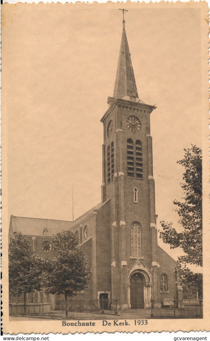 BOUCHAUTE  BOEKHOUTE   DE KERK     1933     ZIE SCANS - Assenede