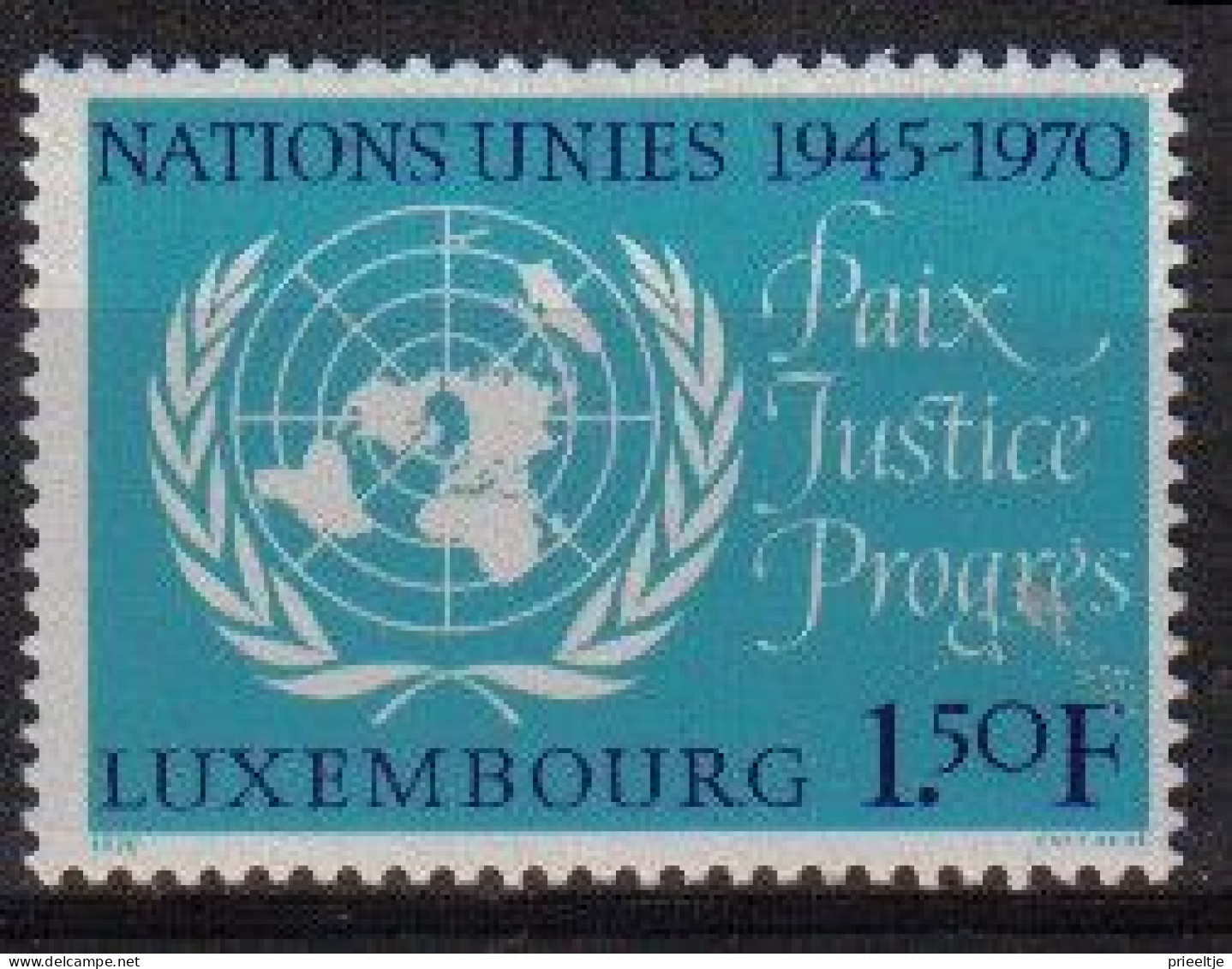 Luxemburg 1970 U.N. 25th Anniv. Y.T. 763 ** - Unused Stamps