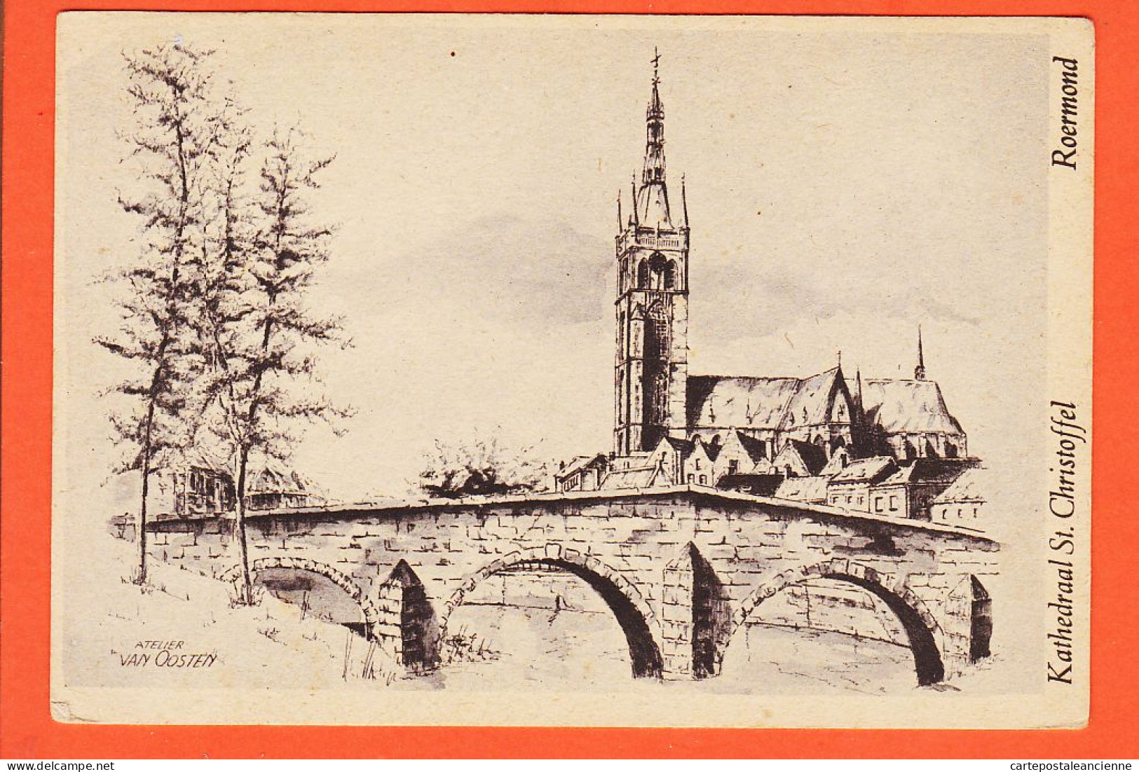 37572 / ⭐ ROERMOND Limburg Kathedraal St. CHRISTOFFEL Atelier VAN OOSTEN  Serie K. 504 - Roermond