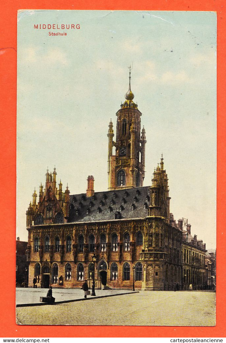 37594 / ⭐ ♥️ MIDDELBURG Zeeland Stadhuis Hotel Ville 1910 Au Général De LANOUVELLE Rue Villersexel Paris-TRENKLER - Middelburg