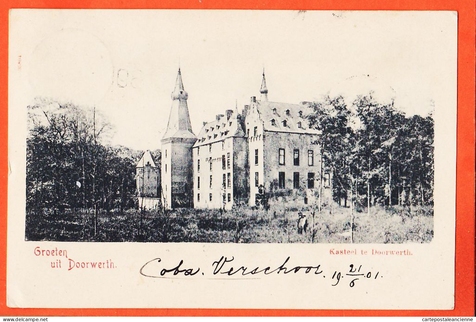 37585 / ⭐ ♥️  Groeten Uit DOORWERTH  Gelderland Renkum Kasteel 1901 Nederland Pays-Bas Gueldre - Renkum