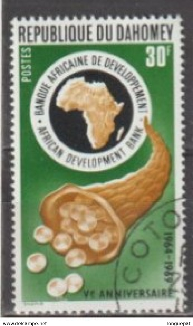 DAHOMEY - Banque Africaine De Développement : 5 Ans - Carte Afrique, Corne Et Pièces - Benin – Dahomey (1960-...)