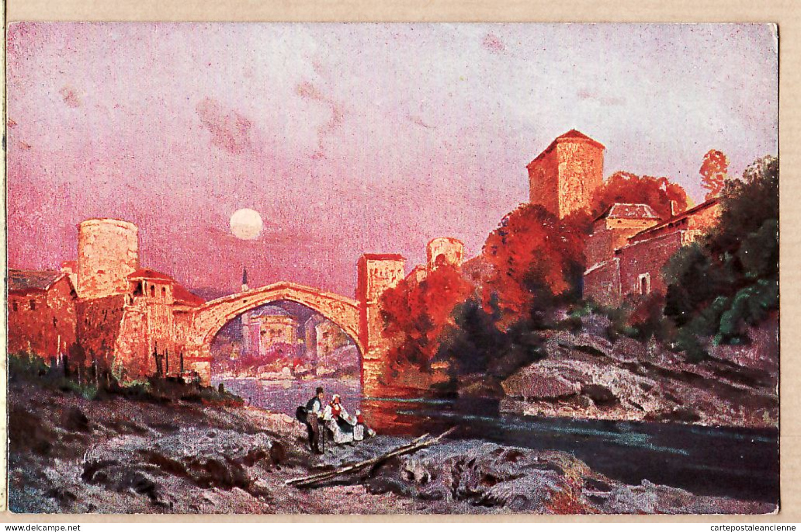 37516 / ⭐ ◉ BOSNIE Bosnia Erzegovinia Pont Bridge MOSTAR Stari Most Romerbrucke Moctap 1900s K & B.D Série 3005 - Bosnia And Herzegovina