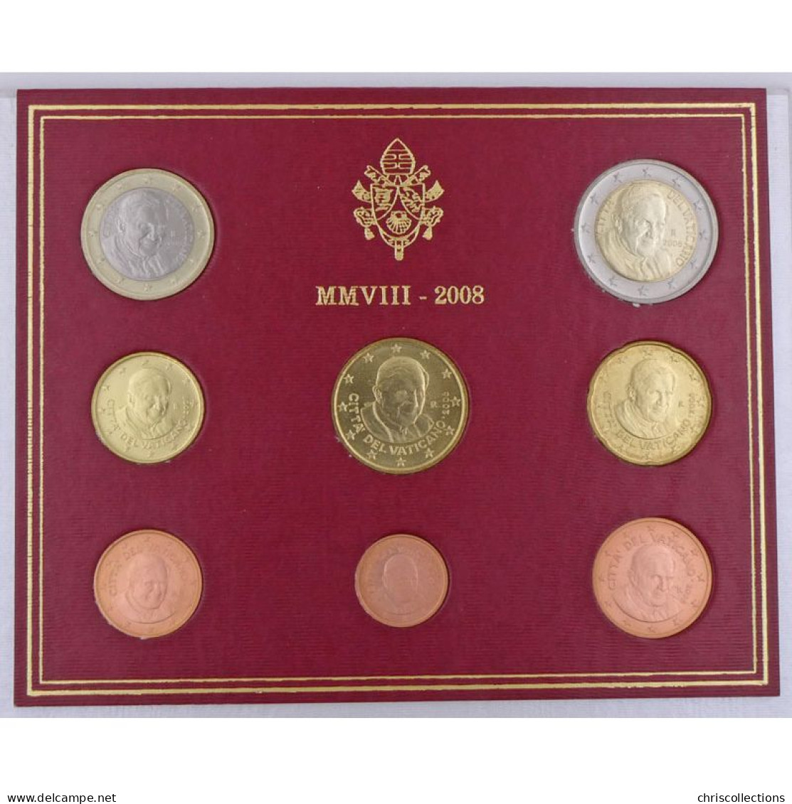  Euro, Vatican, Coffret Brillant Universel 2008 - Vaticano (Ciudad Del)
