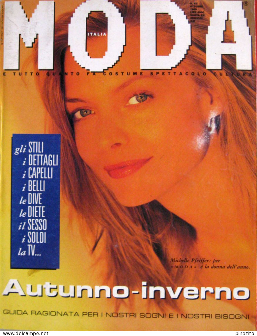 MODA 67 1989 Michelle Pfeiffer John Malkovich Kathleen Turner Laura Morante Martina Navratilova - Moda