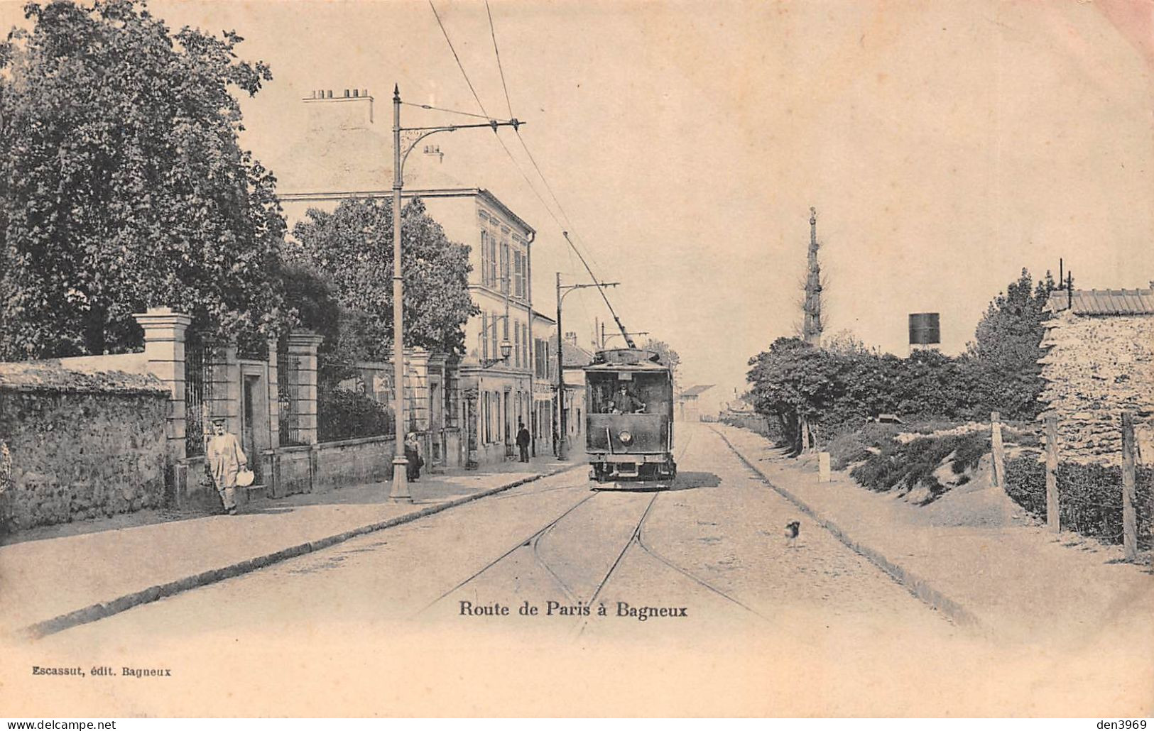 Route De Paris à BAGNEUX (Hauts-de-Seine) - Tramway - Précurseur - Bagneux