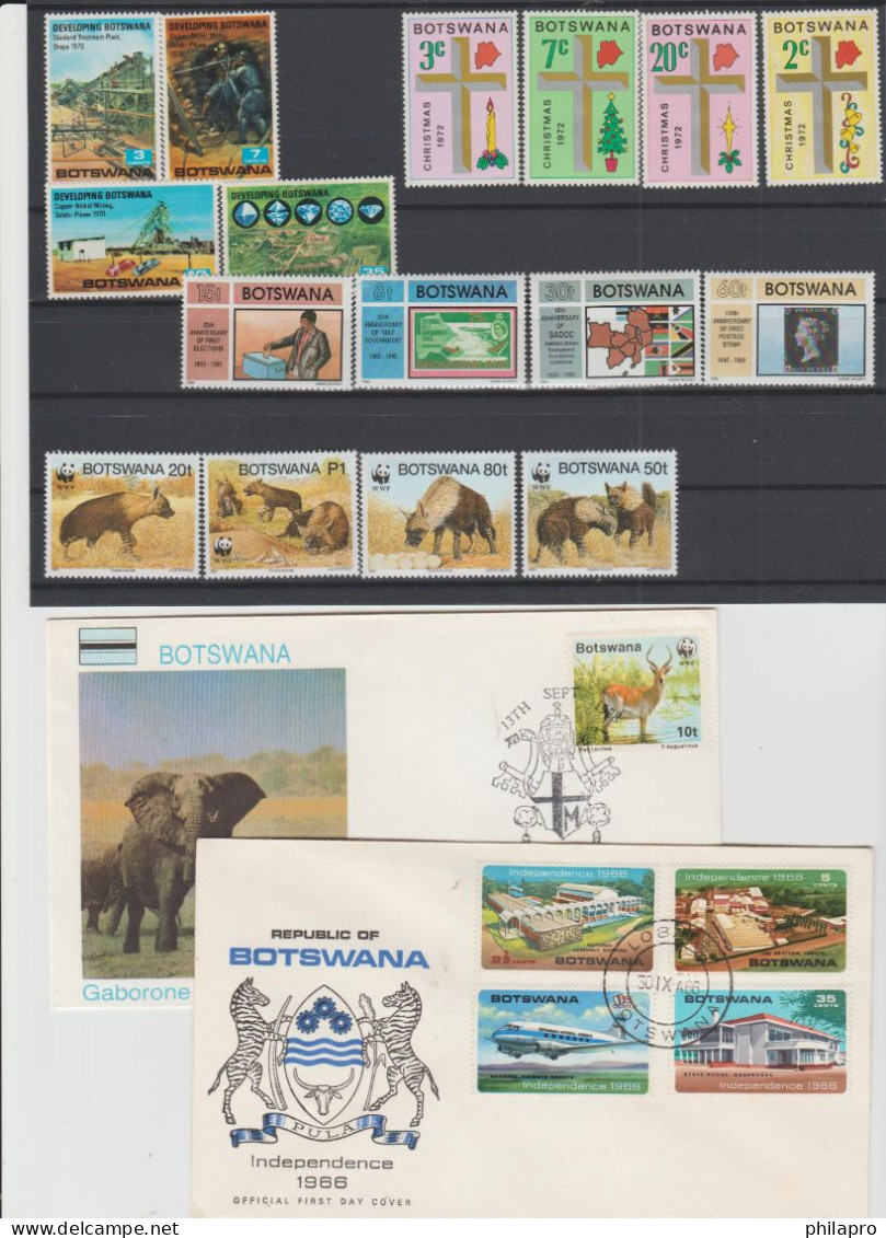 BOTSWANA   4 Sets  ** MNH  +  5 FDC    See  2 SCANS   Réf  T1468 - Autres - Amérique