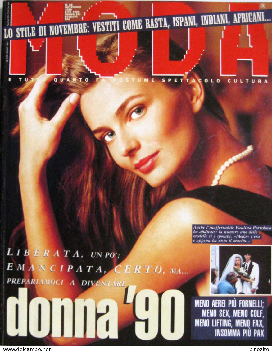 MODA 68 1989 Paulina Porizkova Sofia Loren Francesca Prandi Mariella Valentini Brigitte Bardot - Fashion