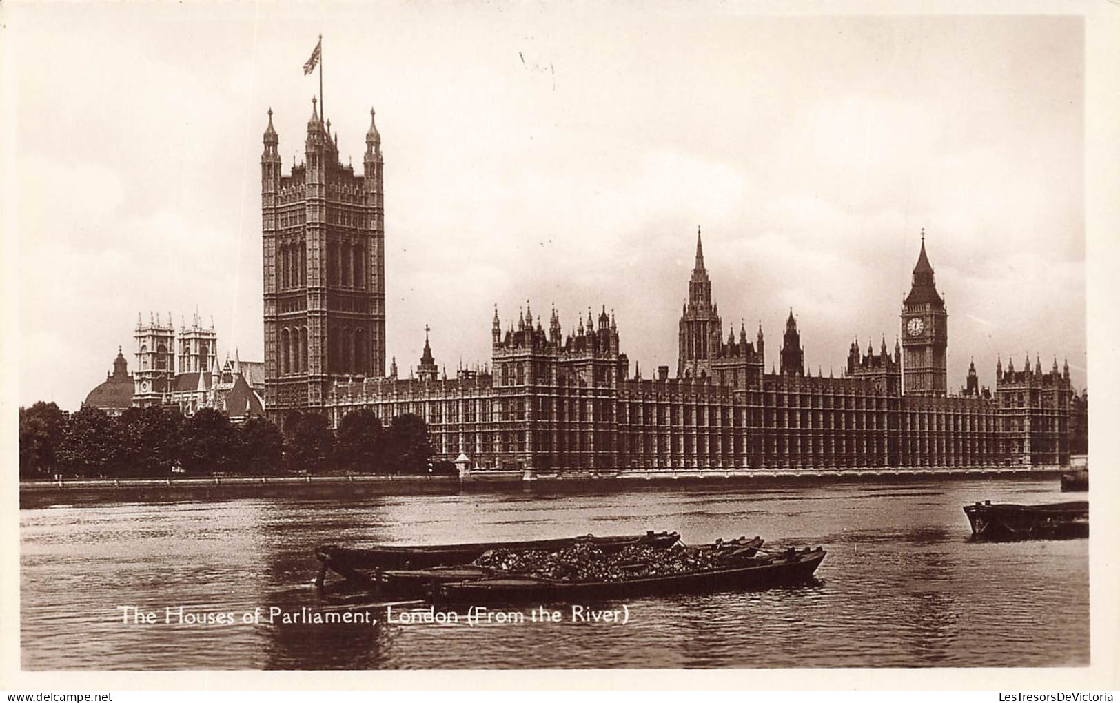 ROYAUME-UNI - The Houses Of Parliament - London (From The River) - Vue Générale - Carte Postale Ancienne - Houses Of Parliament