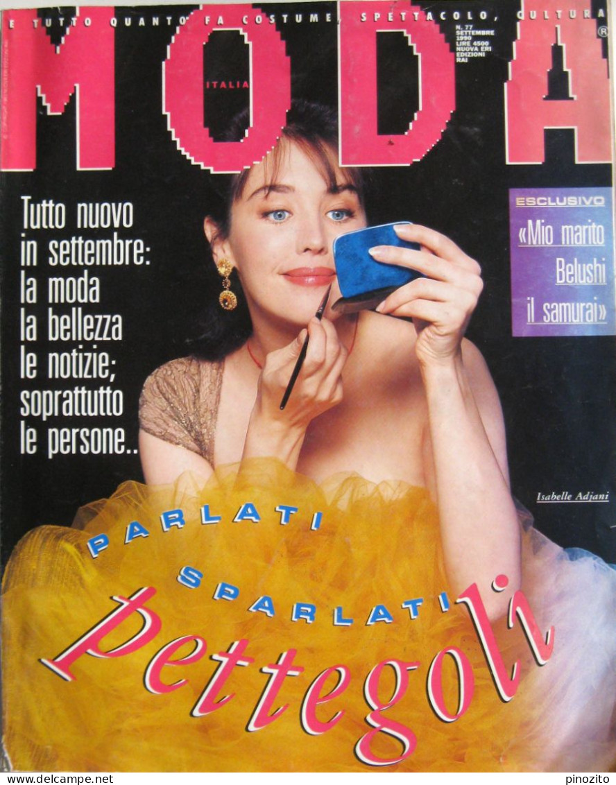 MODA 77 1990 Isabelle Adjani Richard Gere Naomi Campbell John Belushi Renée Simonsen - Fashion