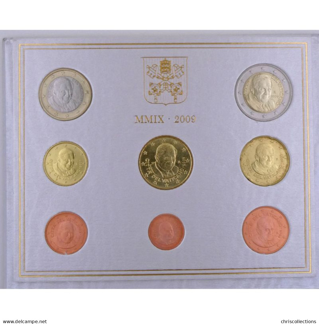  Euro, Vatican, Benoit XVI, Coffret Brillant Universel 2009 - Vaticaanstad