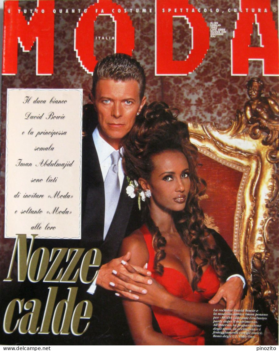 MODA 99 1992 David Bowie Iman Bruce Springsteen Annie Lennox ELP Sharon Stone Claudia Schiffer - Moda