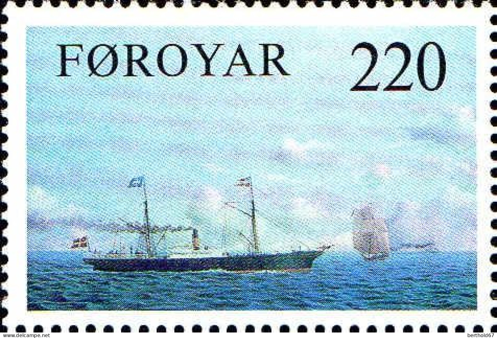 Feroe Poste N** Yv: 73/75 Anciens Bateaux à Vapeur - Färöer Inseln