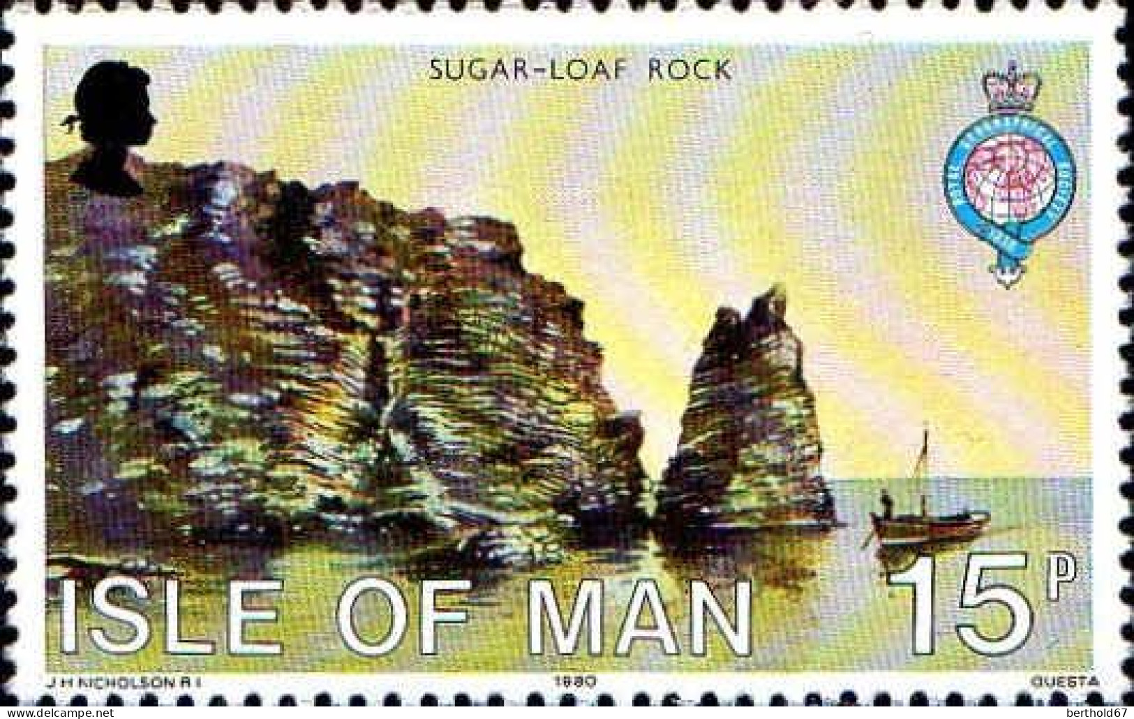 Man Poste N** Yv:152/156 Sesquicentenaire De La Société Royale De Géographie - Isle Of Man