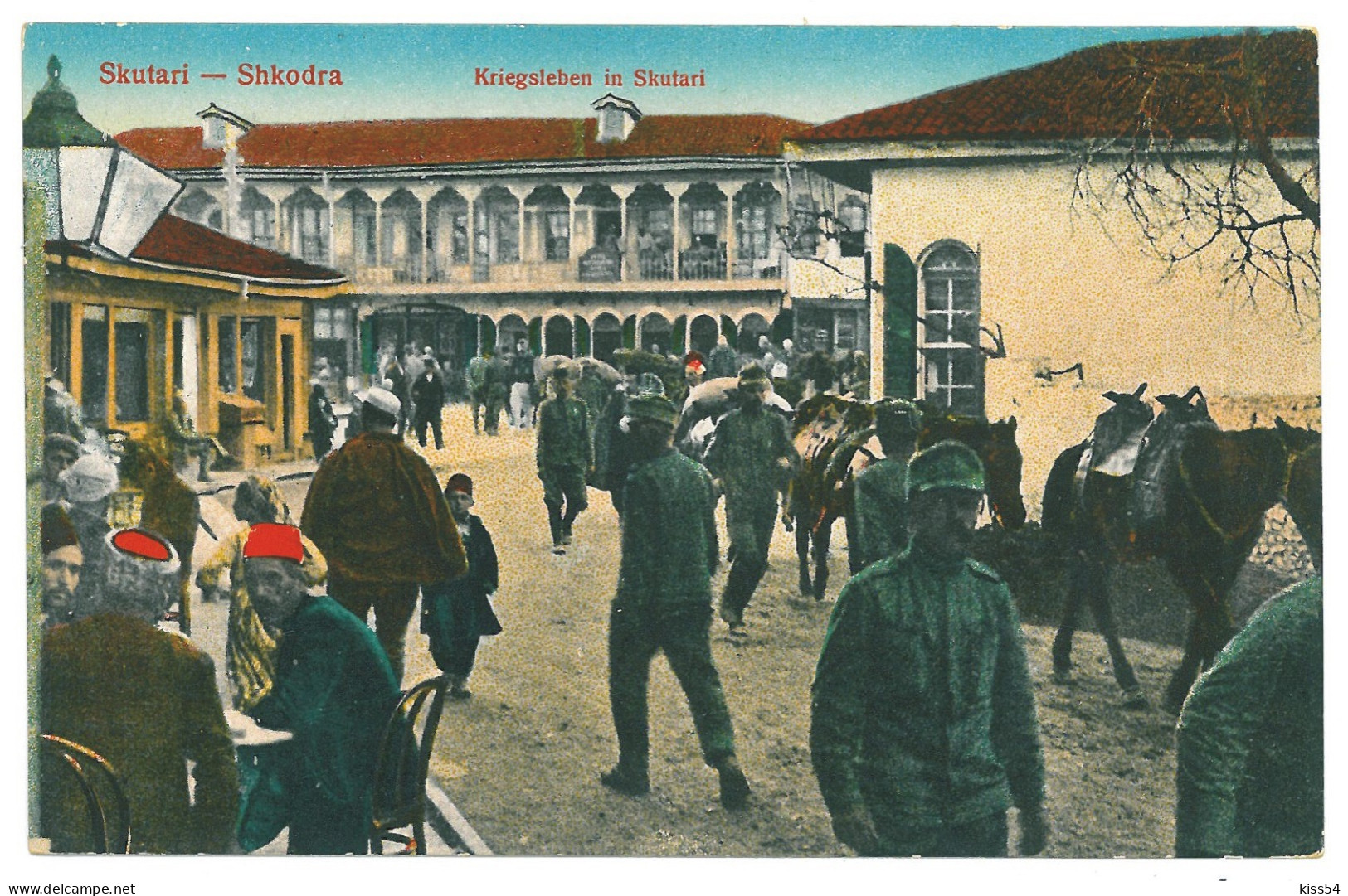 AB 3 - 20182 SKUTARI, Market, Albania - Old Postcard - Unused - Albanie