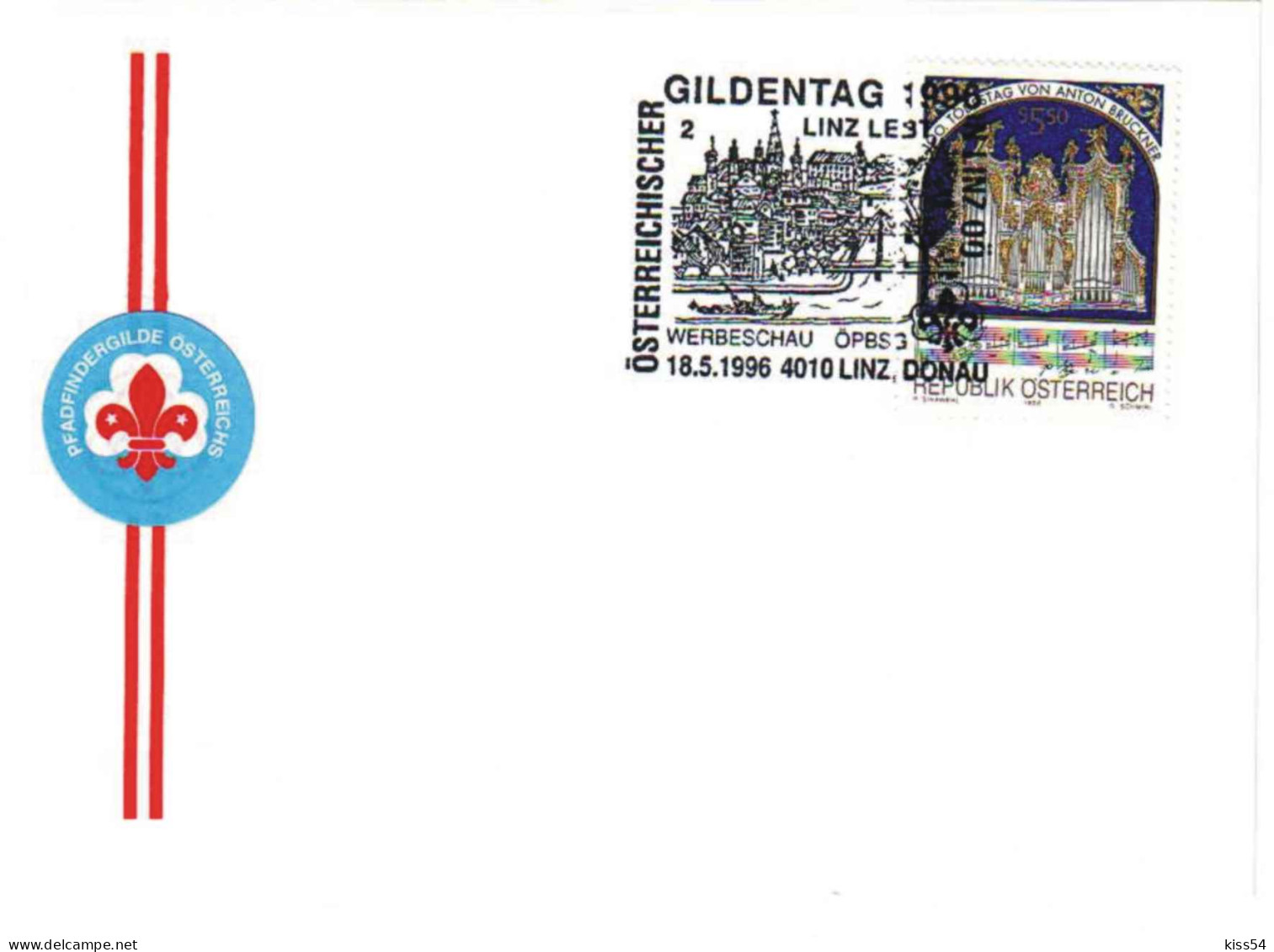 SC 15 - 293 AUSTRIA, Scout - Cover - 1996 - Covers & Documents