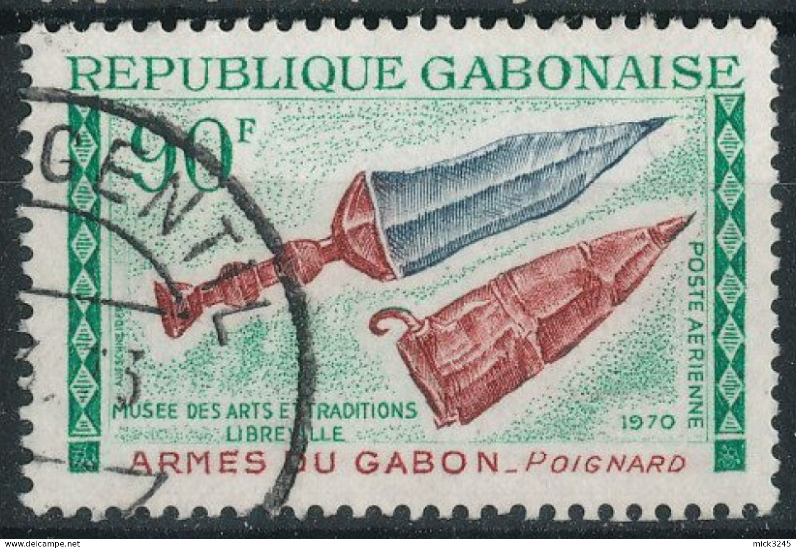 Gabon PA N°101 (o) Poignard - Gabon (1960-...)