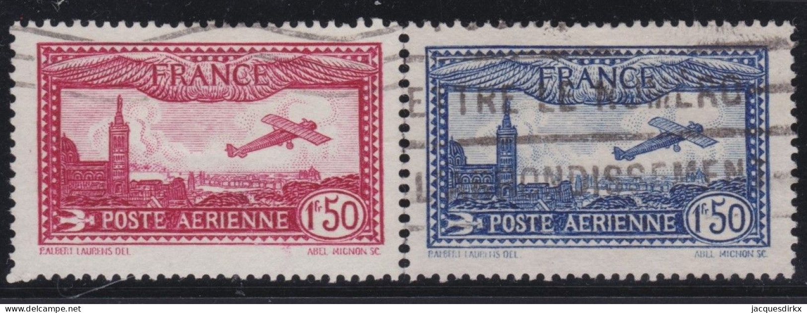 France  .  Y&T   .   PA   5/6     .    O       .     Oblitéré - 1927-1959 Gebraucht